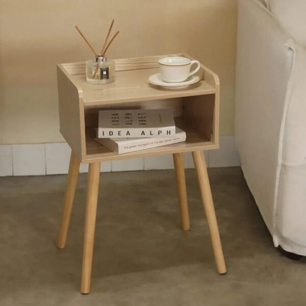 2023-New-Mid-Century-Modern-Side-Table-Bedroom-with-Storage-Small-End-Bedside-Table-with-Solid_288df5dc-071c-448c-a942-d66443ee1b73.jpg 2023 New Mid Century Modern Side Table Bedroom with Storage, Small End Bedside Table with Solid Wood Legs for Living Room