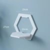Wall-Mounted Decorative Hexagon Storage Rack PVC Floating Shelves Flower-Shaped Home Storage for Room Decor