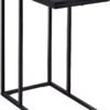 Tangkula Industrial Mobile End Table, Movable Side Table for Coffee Tablet, Rustic C Table with Rolling Casters, Portable Side Table for Couch Bed, Sofa, Living Room Bedroom