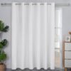 61ADUEUh59L._AC_SL1500.jpg Linen Textured 100% Blackout Curtain 100x96 Inch Extra Wide Patio Sliding Door Curtain Solid Thermal Insulated Room Curtain for Bedroom, Living Room (1 Panel, White)