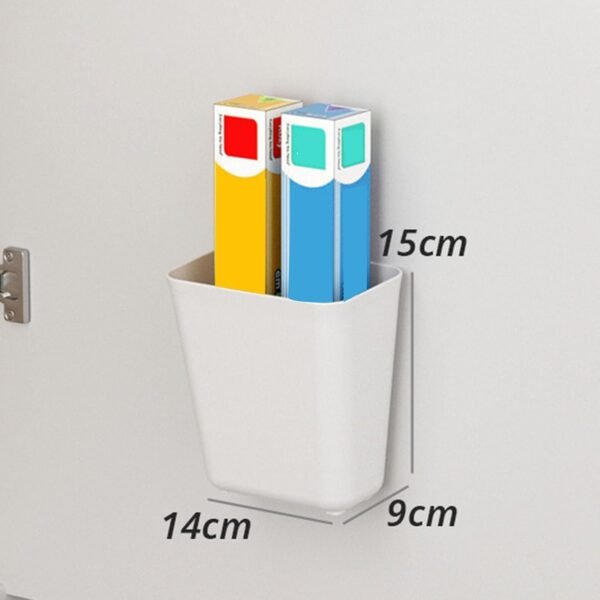 Topyond Adhesive Wall Mounted Organizer, Compact Floating Shelf for No Drilling, Pen, Remote Controller, Cellphone Holder, Wall Storage for Home, Office