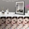 Classic Makeup Mirror with Lights, Lighted Vanity Mirror with Dimmable Light, Smart Control, Memory, Adjustable Warm White/Natural/Daylight, Birthday Wedding Gift, 360°Rotation (13in. Black)