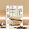 Hollywood Vanity Mirror with Lights, Vanity Makeup Mirror with 9 LED Bulbs, 3 Color Lighting Modes, U-Shaped Bracket, Smart Touch Control