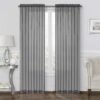 2 Pack: Basic Rod Pocket Sheer Voile Window Curtain Panels - Assorted Colors (White, 84 in. Long)