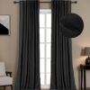 100% Blackout Curtains for Bedroom, Thermal Insulated Linen Blackout Curtains 96 Inch Length 2 Panels Set, Back Tab/Rod Pocket Room Darkening Curtains for Bedroom, Nursery -Oatmeal,W50 X L96