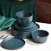 71Wi8NUe_hL._AC_SL1500.jpg 12Pcs Melamine Dinnerware Set, White Dinnerware Set Indoor and Outdoor Use Plates and Bowls Sets For 4 Dishes Camping Dishwasher Safe BPA Free(Sage White)