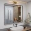 71WpD0xCerL._AC_SL1500.jpg 20x30 Silver Bathroom Mirror, Silver Wall Mirror for Vanity, Brushed Metal Framed Rectangle Mirror, Anti-Rust, Brushed Nickel,Shatterproof, Round Corners(Horizontally/Vertically)