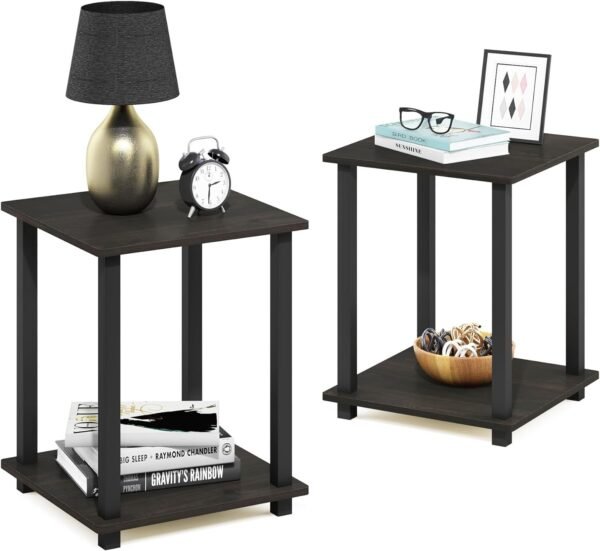 71X0bkACbKL._AC_SL1500.jpg Simplistic Set of 2 End Table, Espresso/Black