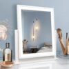 Vanity Mirror with Lights, Hollywood Lighted Makeup Mirror with Dimmable Light, Smart Control, Memory, Adjustable Warm White/Natural/Daylight, Birthday Gift, 360°Rotation (13in. White)
