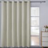 816GmPnANJL._AC_SL1500.jpg Linen Textured 100% Blackout Curtain 100x96 Inch Extra Wide Patio Sliding Door Curtain Solid Thermal Insulated Room Curtain for Bedroom, Living Room (1 Panel, White)