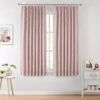 Natural Full Blackout Curtains Linen Blended Darkening Window Curtains 84 inch for Living Room Bedroom Thermal Insulated Pinch Pleat Drapes with Hooks 2 Panel 40"Wx84"L