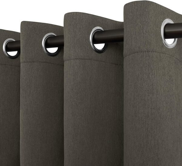 81JWjqka3bL._AC_SL1500.jpg Linen Textured 100% Blackout Curtain 100x96 Inch Extra Wide Patio Sliding Door Curtain Solid Thermal Insulated Room Curtain for Bedroom, Living Room (1 Panel, White)