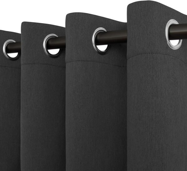 81KGpiiGN-L._AC_SL1500.jpg Linen Textured 100% Blackout Curtain 100x96 Inch Extra Wide Patio Sliding Door Curtain Solid Thermal Insulated Room Curtain for Bedroom, Living Room (1 Panel, White)