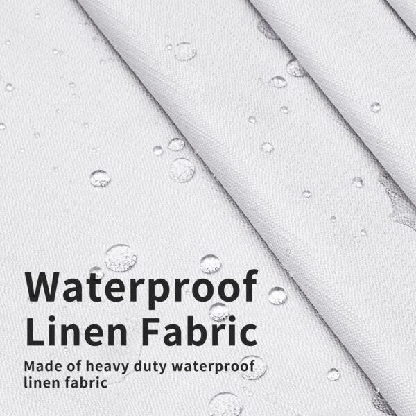 81MUTJXyn9L._AC_SL1500.jpg Linen Textured 100% Blackout Curtain 100x96 Inch Extra Wide Patio Sliding Door Curtain Solid Thermal Insulated Room Curtain for Bedroom, Living Room (1 Panel, White)