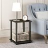 81Oi9uEa_lL._AC_SL1500.jpg Simplistic Set of 2 End Table, Espresso/Black