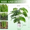 28" Fake Plants Tall Artificial Faux Plants in Pot for Home Farmhouse Bedroom Living Room Decor Indoor