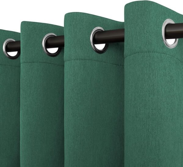 81RLywoBOqL._AC_SL1500.jpg Linen Textured 100% Blackout Curtain 100x96 Inch Extra Wide Patio Sliding Door Curtain Solid Thermal Insulated Room Curtain for Bedroom, Living Room (1 Panel, White)