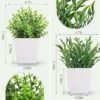 2 Packs Fake Plants Mini Artificial Greenery Potted Plants for Home Decor Indoor Office Table Room Farmhouse