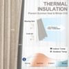 100% Blackout Curtains for Bedroom, Thermal Insulated Linen Blackout Curtains 96 Inch Length 2 Panels Set, Back Tab/Rod Pocket Room Darkening Curtains for Bedroom, Nursery -Oatmeal,W50 X L96