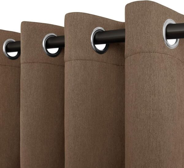 81je9vOCDAL._AC_SL1500.jpg Linen Textured 100% Blackout Curtain 100x96 Inch Extra Wide Patio Sliding Door Curtain Solid Thermal Insulated Room Curtain for Bedroom, Living Room (1 Panel, White)