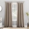 Energy Saving Blackout Tab Top Curtain Panel, 40" x 84", Blush Pink
