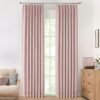 Natural Full Blackout Curtains Linen Blended Darkening Window Curtains 84 inch for Living Room Bedroom Thermal Insulated Pinch Pleat Drapes with Hooks 2 Panel 40"Wx84"L