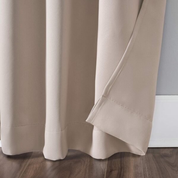 Energy Saving Blackout Tab Top Curtain Panel, 40" x 84", Blush Pink