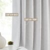 Linen Blended Pinch Pleated Drapes,Blackout and Thermal Insulated Noise Reducing Pleated Curtains for Bedroom Nursery,Backtab 108 Inches with 9 Hooks,40"x108", 1 Panel,Natural Beige