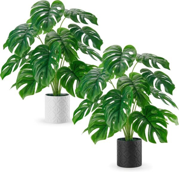 28'' Fake Plants Large Artificial Plants Tall Faux Plants Indoor for Home Farmhouse Bedroom Living Room Decor