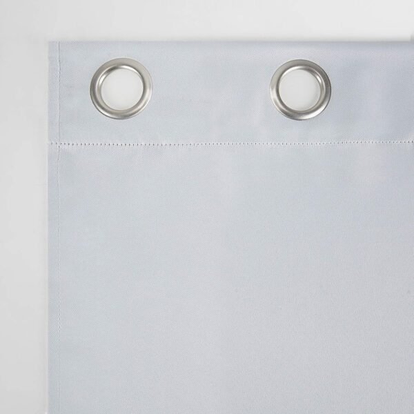 Energy Saving Blackout Grommet Curtain Panel, 40" x 84", Dove White 2 Count (Pack of 1)