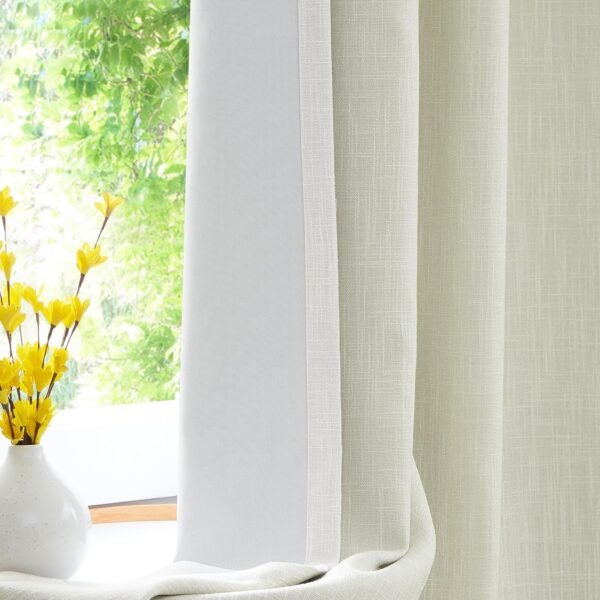 Chambray Blue Full Blackout Curtains 84 inch for Bedroom Living Room Darkening Soundproof Window Panels Thermal Insulated Rod Pocket Back Tab Grayish Blue Drapes 2 Panels 50" Wx84 L