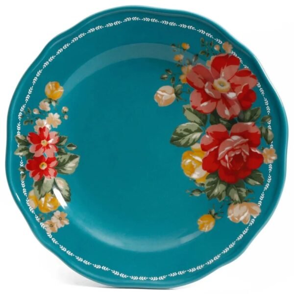Vintage-Floral-12-Piece-Dinnerware-Set-Teal_26a03aa2-eaf3-4dca-90dd-8939052a2278.jpg Vintage Floral 12-Piece Dinnerware Set, Teal