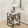 White-Marble-Top-Side-Table-Sofa-End-Table-Bedside-Nightstand-Black-Coated-Frame.jpg White Marble Top Side Table Sofa End Table Bedside Nightstand Black Coated Frame